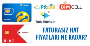 Faturasız hat fiyatları