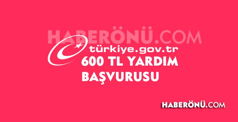 600 TL yardım başvurusu e-devlet?