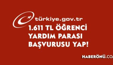 Öğrenci yardım parası başvuru formu doldur 2026!