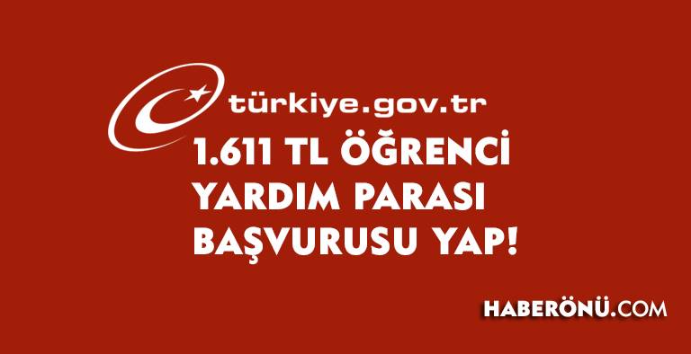 Öğrenci yardım parası başvuru formu doldur 2024!