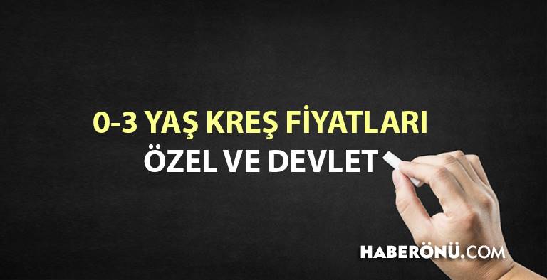 0-3 yaş kreş fiyatları özel ve devlet 2023